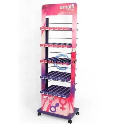 Easy Assembly Factory Customized Nail Polish Wall Display Rack Mount Metal Nail Polish Display Stand